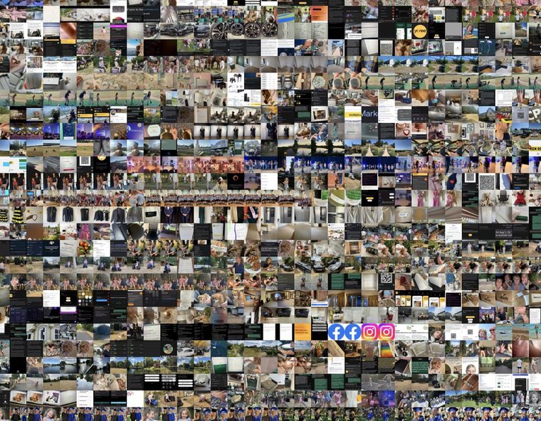 A phone photo library: thousands of thumbnails, kept and rarely revisited